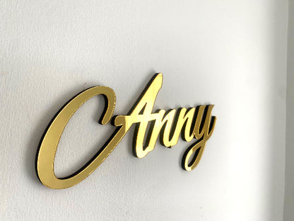 Baby Name Sign, Acrylic Nursery Sign