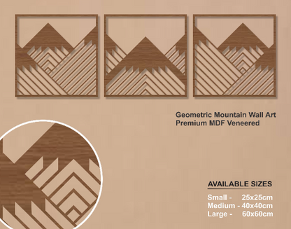 Geometric Wooden Big Wall decor