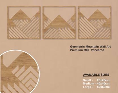 Geometric Wooden Big Wall decor