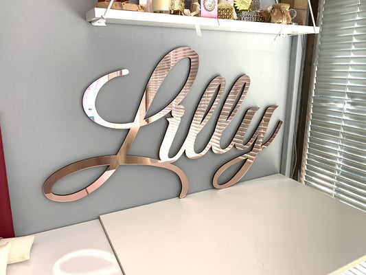 Custom Text Made Acrylic Wall Decor 