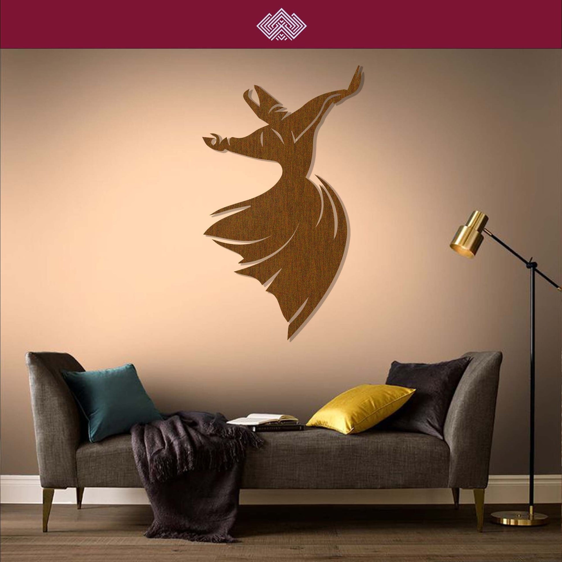 Whirling Sufi Decor | Wall Art for Large Living Room Wall