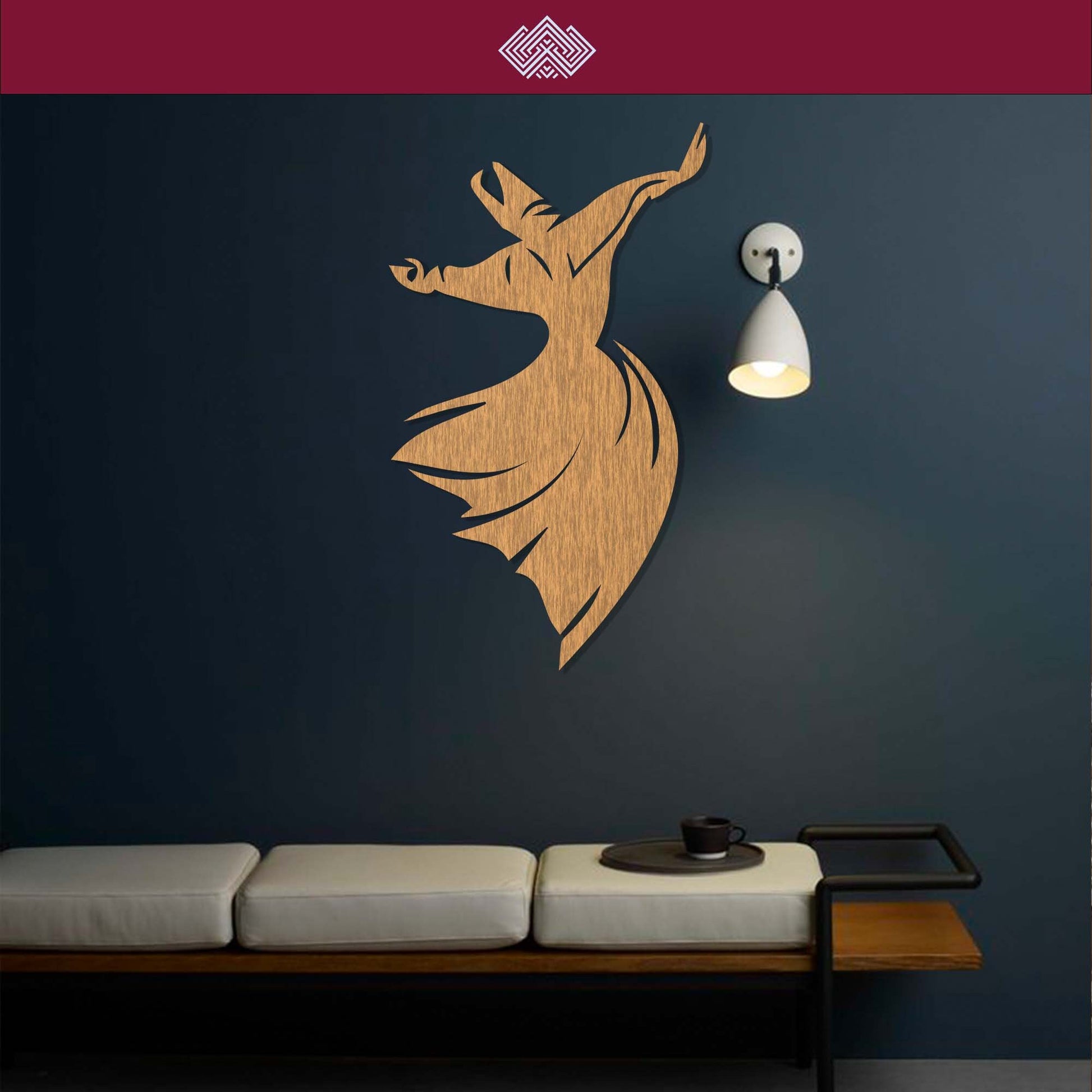 Whirling Sufi Decor | Wall Art for Large Living Room Wall