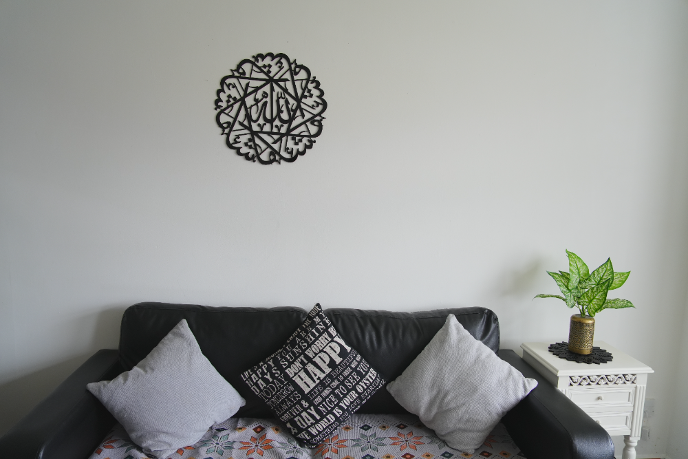 Mashallah round wall art | Islamic calligraphy Wall Art